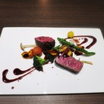 ルエ ヴェル ロール - 和牛腿肉のロティ　季節の野菜　赤ワインソース