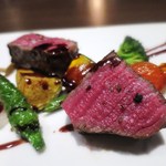 ルエ ヴェル ロール - 和牛腿肉のロティ　季節の野菜　赤ワインソース