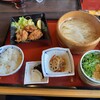 たらいうどん 山のせ - 唐揚げ定食