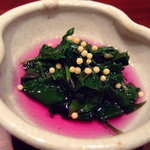 金時草のおひたし