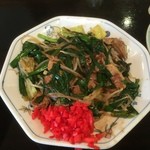 Okonomiyaki Chiyo - ニラ炒め