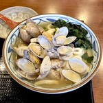丸亀製麺 - 山盛り あさりうどん(大)