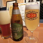 酒の大桝 - TY HARBOR IPA  ７５０エンと「八海山　泉ビール」６００エン