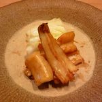 割烹・蕎麦 波と風 - みる貝の焼き物も炭火で