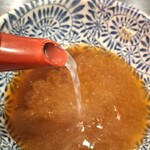湯島 角萬 - そば湯を
