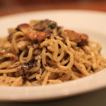 ラ・ヴェーナ・デル・レンニョ - 「鹿児島県産朝堀り筍とマッシュルームと30ヶ月熟成のパルミジャーノのキタッラ」