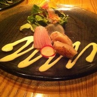 NOBU TOKYO - お刺身サラダ（ホタテ、ブリ）