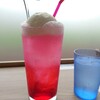 SeasideCafe BEACON - いちごのクリームソーダ。