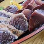 やいろ亭 - ○かつお刺身、塩タタキ　コンボ2,600円