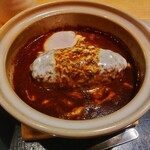 とんかつ･ハンバーグ専門店 やま忠 - チーズたっぷりかかってる煮込みハンバーグもとっても美味しいの〜今日は弓かつにしたけどこちらの煮込みハンバーグもよく頼みます♪
