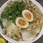 つたふじ - 中華そば 味玉 ネギ小盛り追加