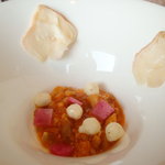 ピエール・ガニェール - マッシュルームのギリシャ風　柔らかく煮た「たこ」と共に。