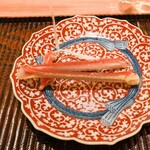 料理屋 みや﨑 - 越前ガニ茹で足１本目