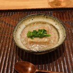 料理屋 みや﨑 - 海老芋と菜の花蟹餡掛け