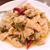 台湾菜館 - 薑絲大腸（豚モツの生姜炒め）
