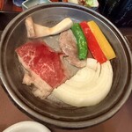 日本料理 松江 和らく - 和牛陶板ステーキ♫