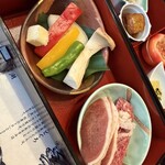 日本料理 松江 和らく - 和牛陶板ステーキ♫