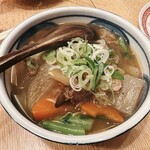 須賀乃湯 - 牛肉とヤサイの煮込み