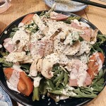 須賀乃湯 - 春菊シーザーサラダ　380円