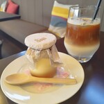 トコロテラス - ドリンク写真:寒天プリンとアイスカフェオレ