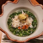 よこい - 香箱ガニ　菜の花　茶碗蒸し