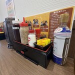 謹製鶏かつ食べりん亭 - 卓上調味料