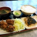 桔梗あさひ - さば塩・鳥から定食（850円）