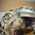 札幌 個室蟹料理 KaniTsuji - 蓮根豆腐の渡り蟹あんかけ