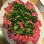 職人焼肉 岸 - ネギつらポン酢