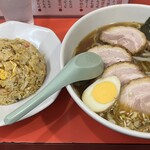 慶修 - 半チャーハンとチャーシュー麺
