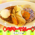 菜食健美 - ベジキーマカレー(温玉のせ）
