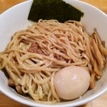 中華そば 閃 - 限定煮干しあぶらそば　まぜまぜ後