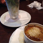 マルヤママッシュルーム - ランチのオニオンスープ