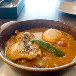 高倉町珈琲 - 料理写真:チキンカレー　お子様でも大丈夫そうなやさしいカレー　チキンもほろほろでナイフいらず。
