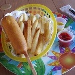 Coco Palm Garden Beach - 朝から行ったので小腹が減り頼んだアメリカンドック