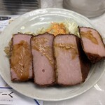 レストランばーく - ハムカツ定食1400円