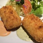 ボンマルシェ食堂 - この日はカニクリームコロッケ＆エビクリームコロッケ♪