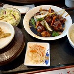 泰南飯店 - 黒酢豚セット 1100円