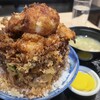 町鮨とろたく - 海鮮MIXかき揚げ半熟卵天丼899円