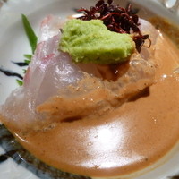 銀座 あさみ - 鯛茶漬けの鯛刺身