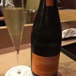 草庵　田なか - 社長様がまずはシュワシュワしようか？とハイボールではなくシャンパンでシュワシュワするでしょ？