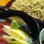Wagyu Steak bowl and soba noodles (tanuki, fox, mori, kake)