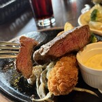 ステーキのあさくま - 料理写真:噛みきれなかったランプ肉