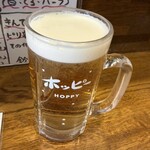 鈴芳 - 樽生ホッピー(白)。まあいつものホッピー