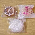 石太菓子店 - 料理写真:塩あんびん、六方焼、桜づつみ