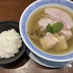 らぁめん 信 - 塩ラーメン 小ライス