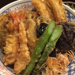 大石 - 旬の天丼 ¥2500  天丼アップ☆