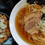 ときわ亭 - 中華そば1000円＋台湾ご飯変更150円（ご飯大200g無料）