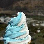 道の駅 木の香 - 料理写真:ソフトクリームにピント