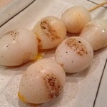 和鶏屋 - H.27.2.4.夜 半熟うずら @140×2